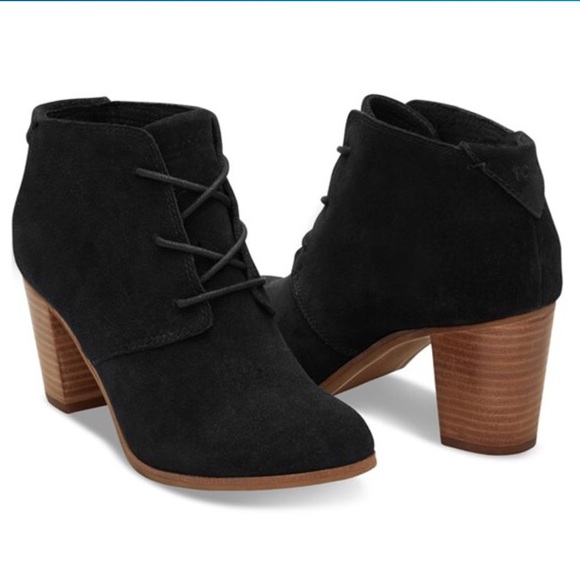 toms black booties